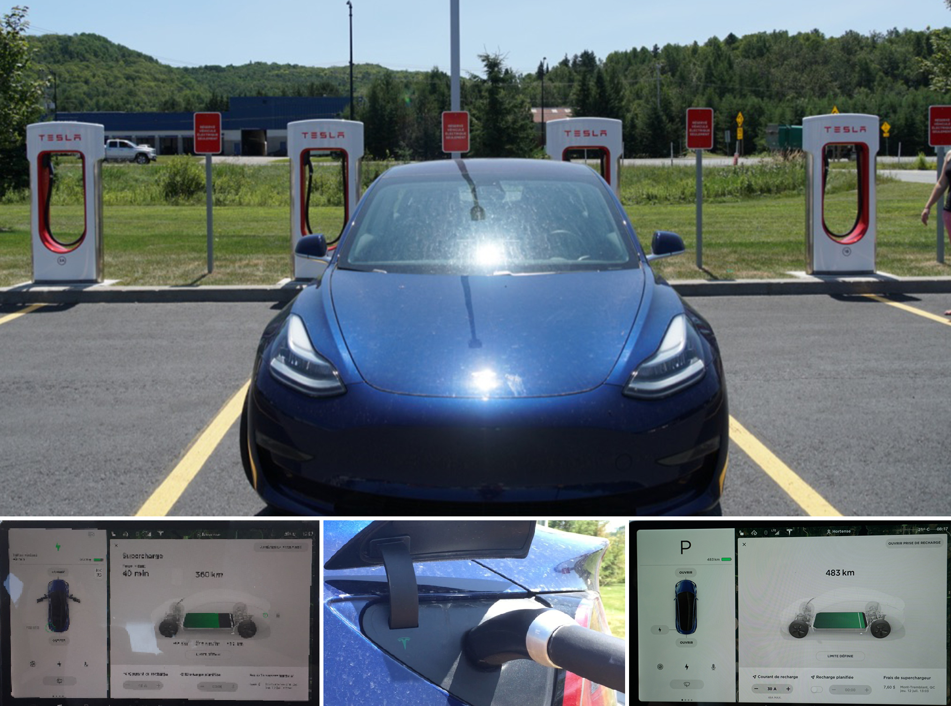 Road Trip Électrique à Bord de la Tesla Model 3 article 1 Supercharger Tesla